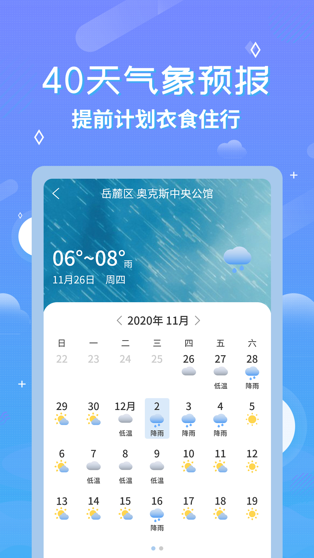 中华天气预报截图
