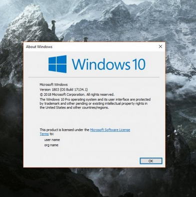 Windows 10 April 2018更新出现错误 或于明天推出补丁修复