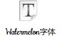 Watermelon字体