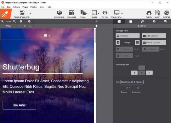 Responsive Site Designer截图