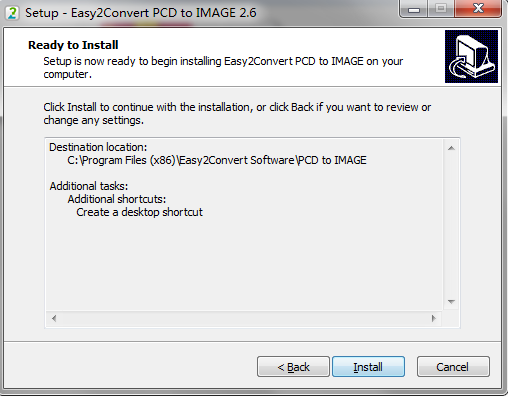 Easy2Convert PCD to IMAGE