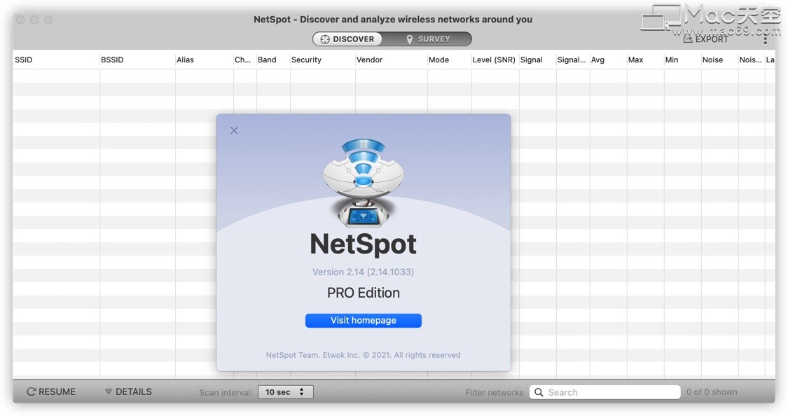NetSpot for mac截图