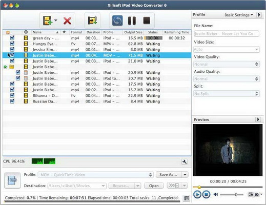 Xilisoft iPod Video Converter截图