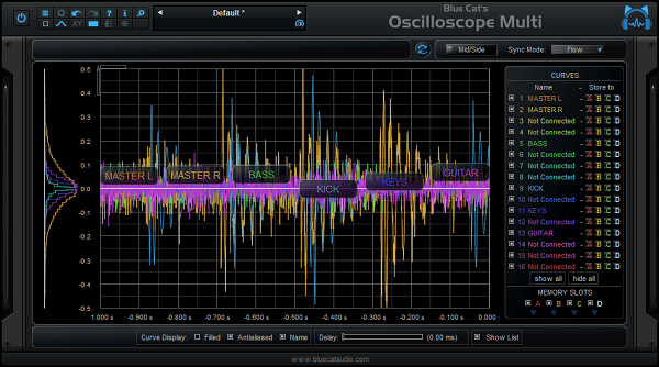 Blue Cat-s Oscilloscope Multi For Mac VST截圖