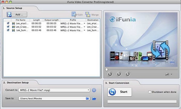 iFunia Video Converter Pro截图