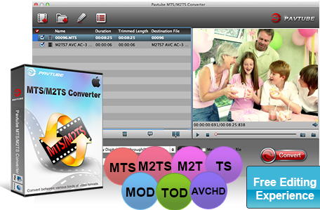 Pavtube MTS/M2TS Converter for Mac截图