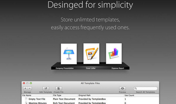 TemplateBox For Mac截图