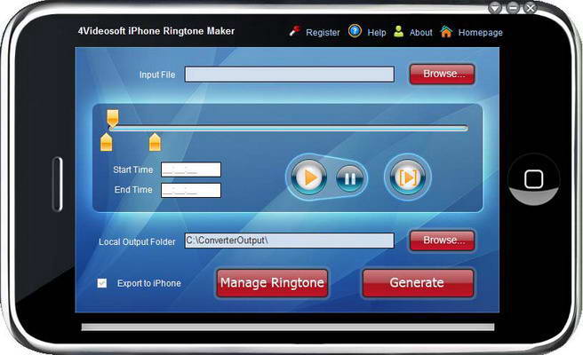 4videosoft iPhone 4 Ringtone Maker For Mac截图