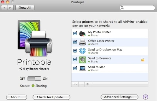 Printopia For Mac截图