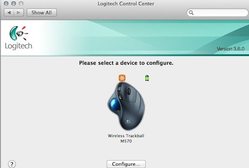 Logitech Control Center For Mac截图