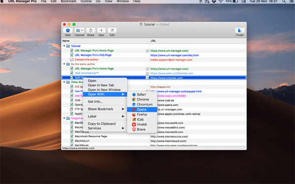URL Manager Pro For Mac截图
