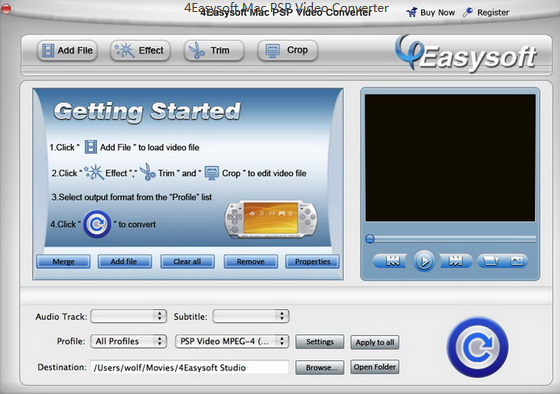 4Easysoft Mac PSP Video Converter截图