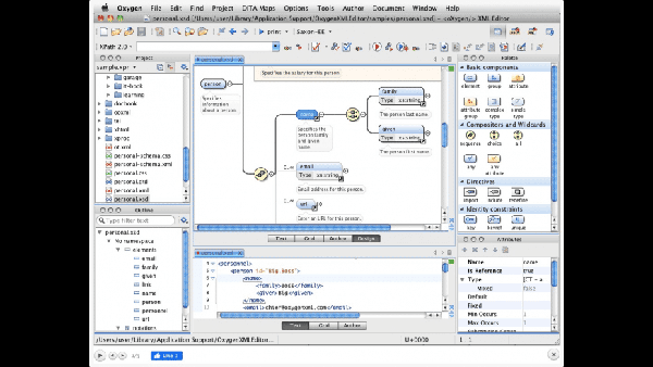 oXygen XML Developer For OS X 10.8 and later截圖