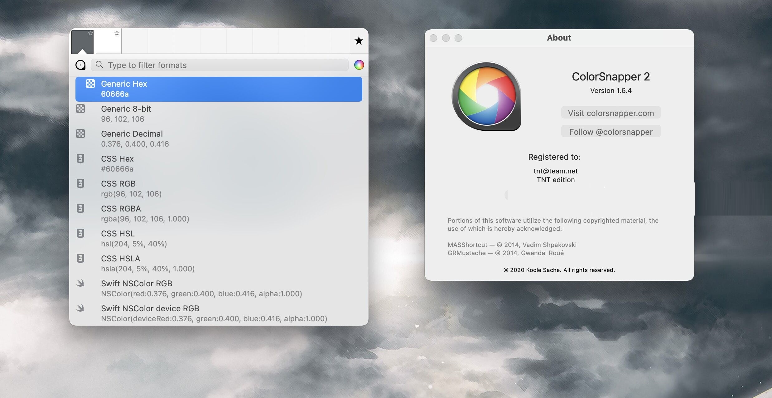ColorSnapper 2 for Mac截图
