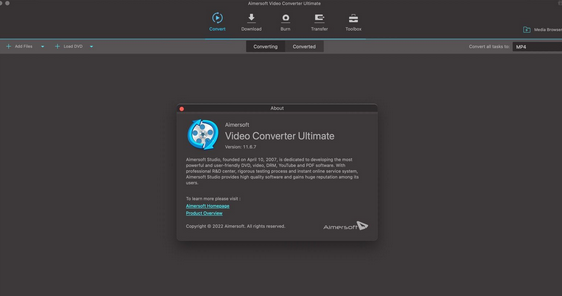 Aimersoft Video Converter Ultimate Mac截图