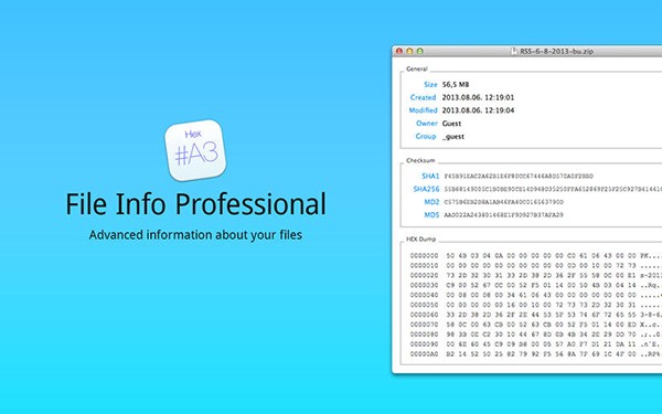 File Info Professional Mac截图