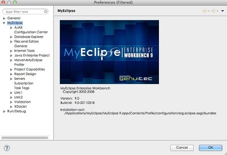 Myeclipse 2015 Mac截图