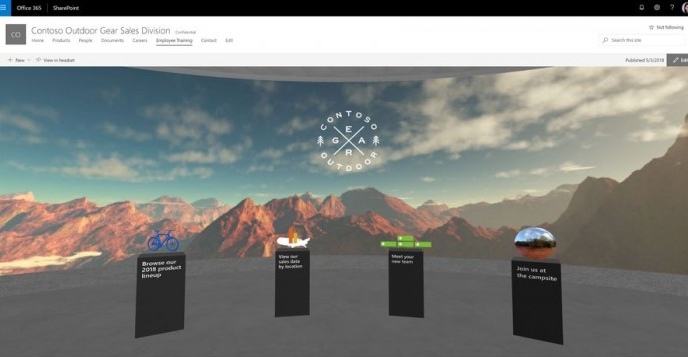 全新SharePoint上线:新增混合现实技术