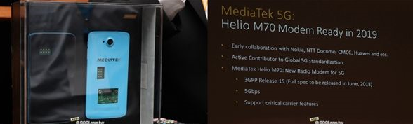 明年登场!联发科将带来5G基带芯片——Helio M70