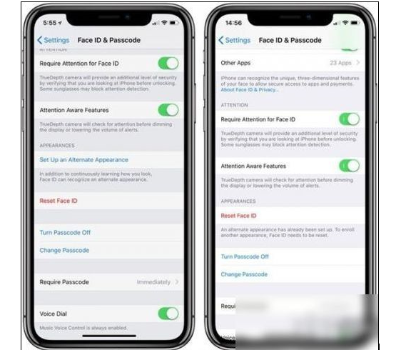 iOS 12更新:iPhone X支持录入2位用户脸部信息