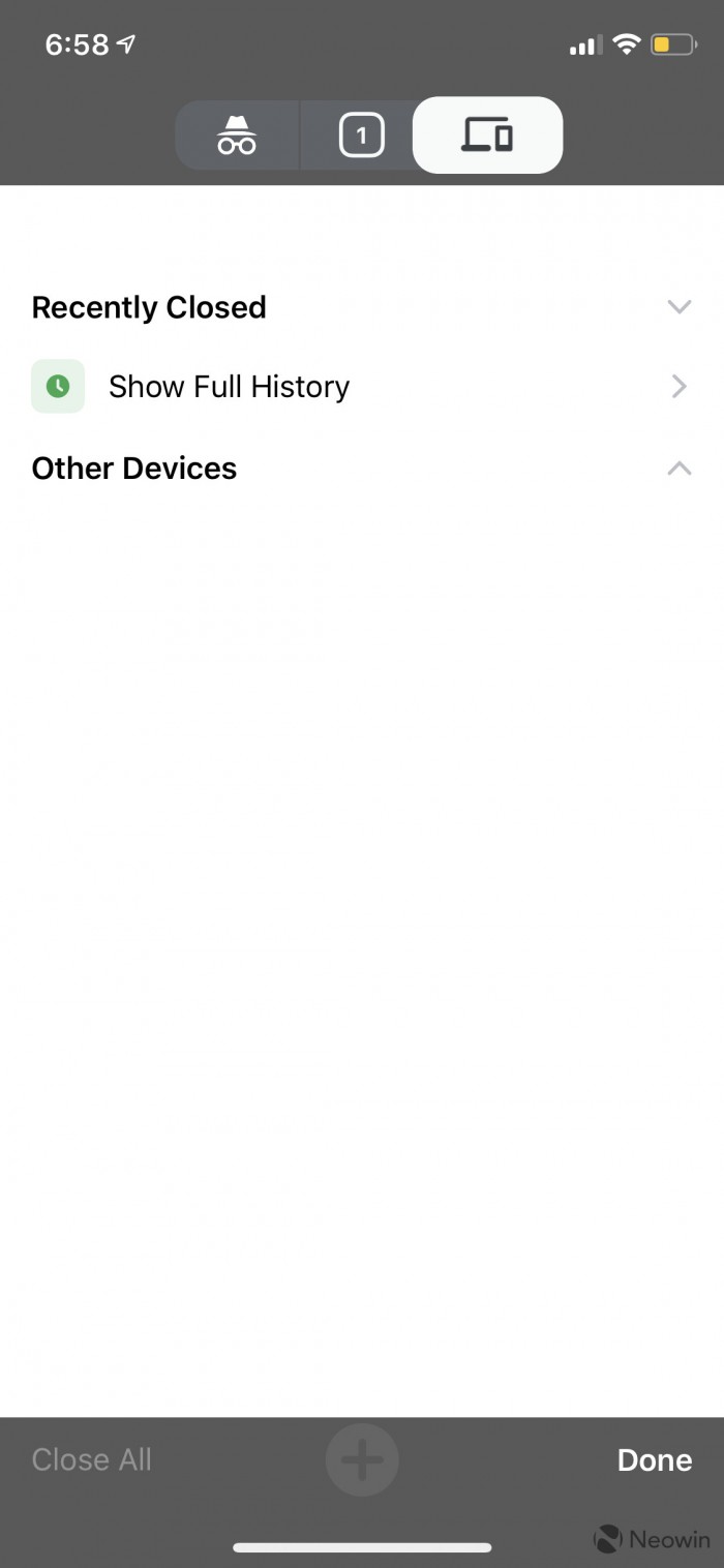 iOS端Chrome发现隐藏的Material Design UI 简洁的全新主界面