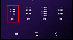 三星S9更换屏幕网格类型的方法