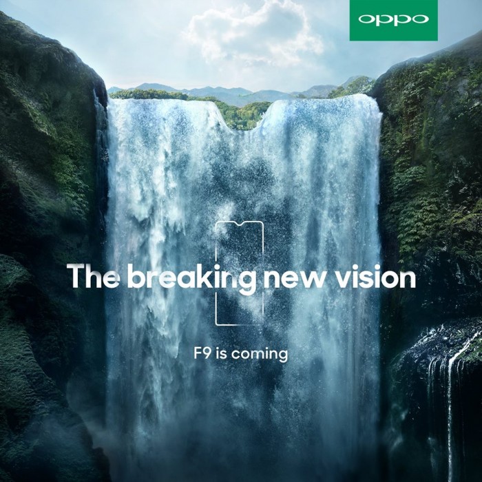 OPPO F9海报曝光:水滴刘海成亮点