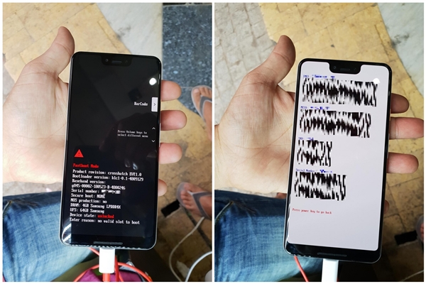 谷歌Pixel 3 XL熊猫色原型机曝光!下巴明显