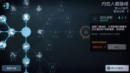 《第五人格》手游天赋的详细解析