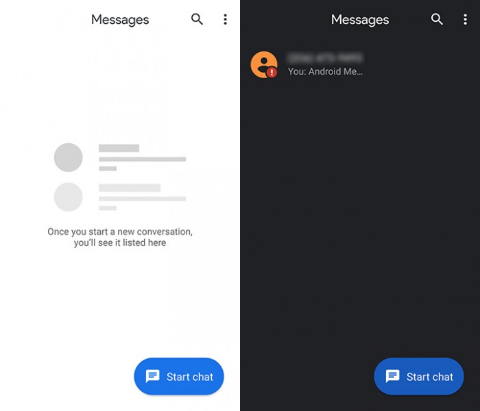 Android Messages终于正式上线Dark模式！