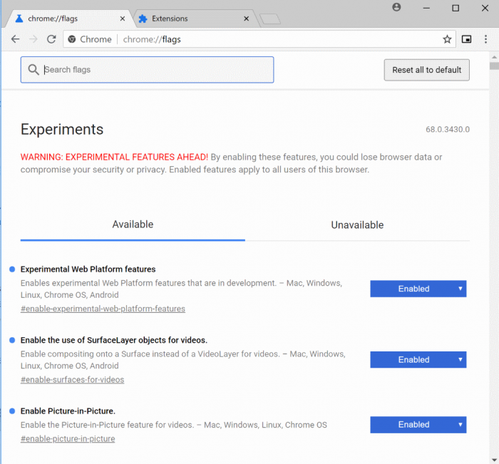 Chrome 69正式版里将新增画中画模式:需手动激活
