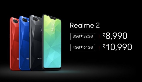 Realme 2上线:刘海屏,预装 Android 8.1 Oreo