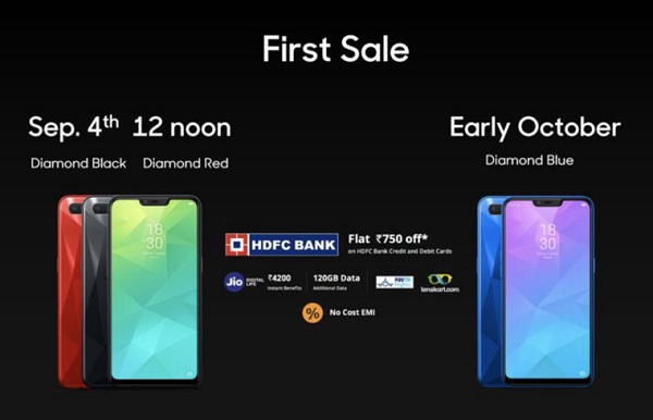 Realme 2上线:刘海屏,预装 Android 8.1 Oreo