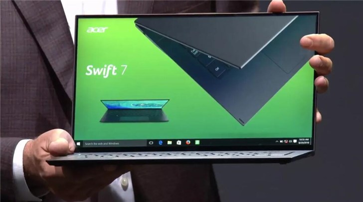 宏碁推新一代Swift 7超极本:厚度不到10mm