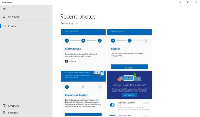 Your Phone登录Windows 10桌面:访问更方便了