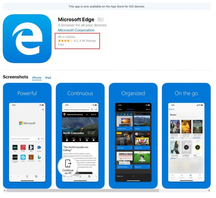 微软：Edge浏览器评分已超Google Chrome