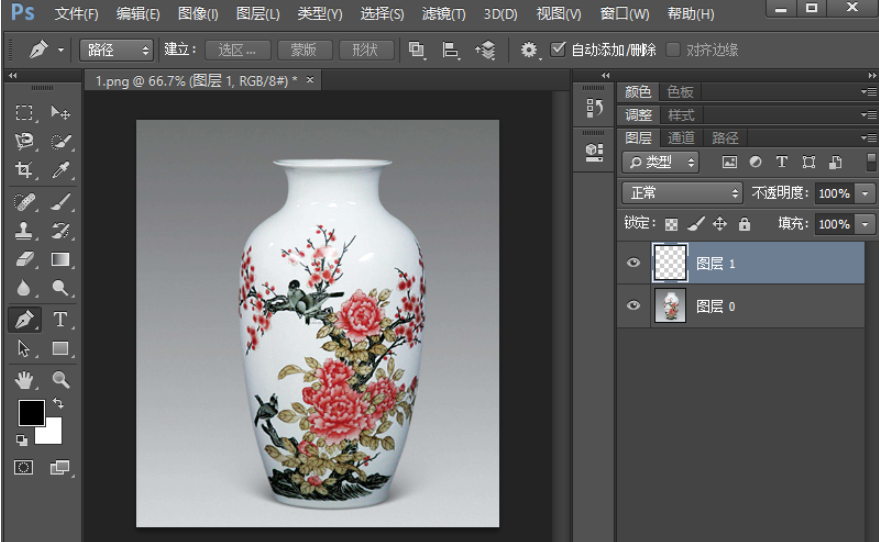 PS钢笔工具来抠图的具体步骤