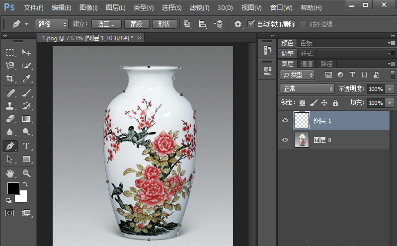 PS钢笔工具来抠图的具体步骤