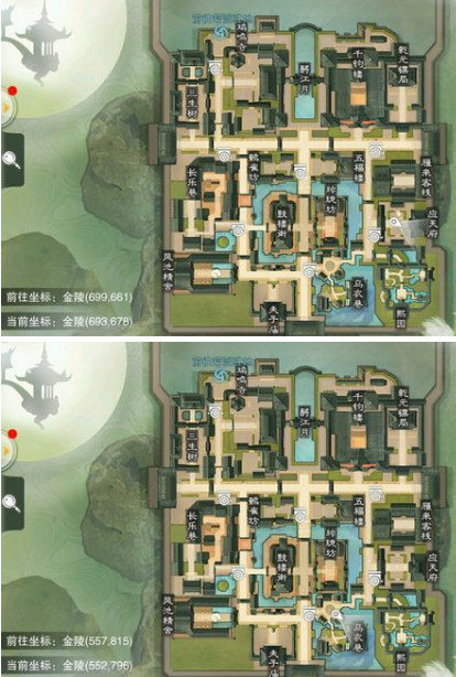 《楚留香》手游坐观万象打坐点位置分享