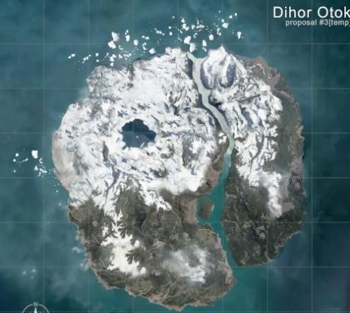 《绝地求生》新地图曝光:全雪景的海岛图