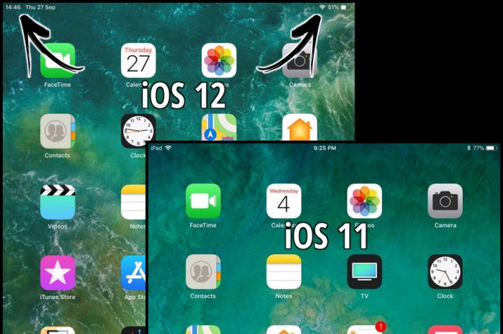 苹果iOS 12和iOS11对比：外媒推测iPad Pro 2018长这样