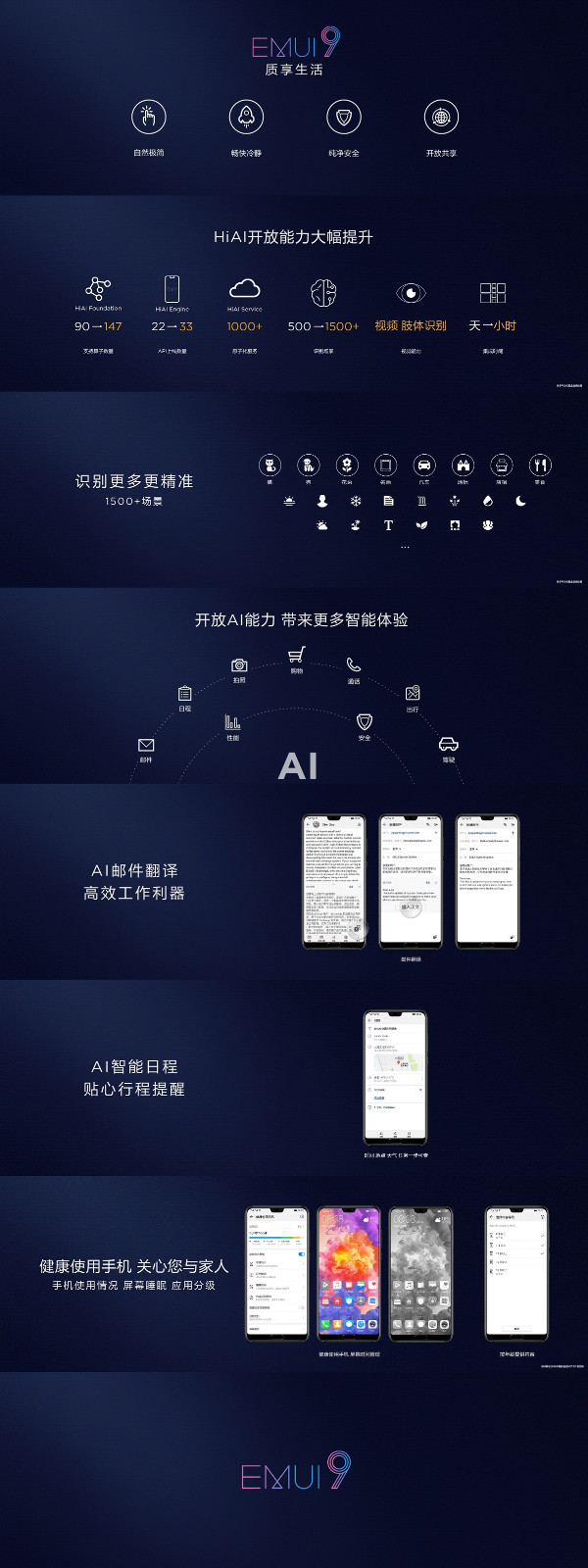 华为正式推出EMUI 9.0，Mate 20系列将首发搭载