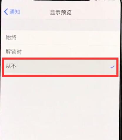 在iphonexr里关闭通知的操作过程