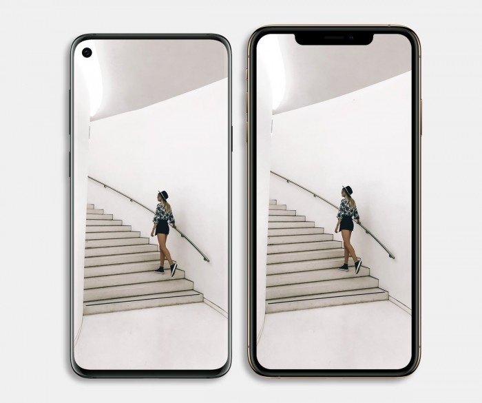 Galaxy S10渲染图再爆:前摄开孔打在屏幕左上角