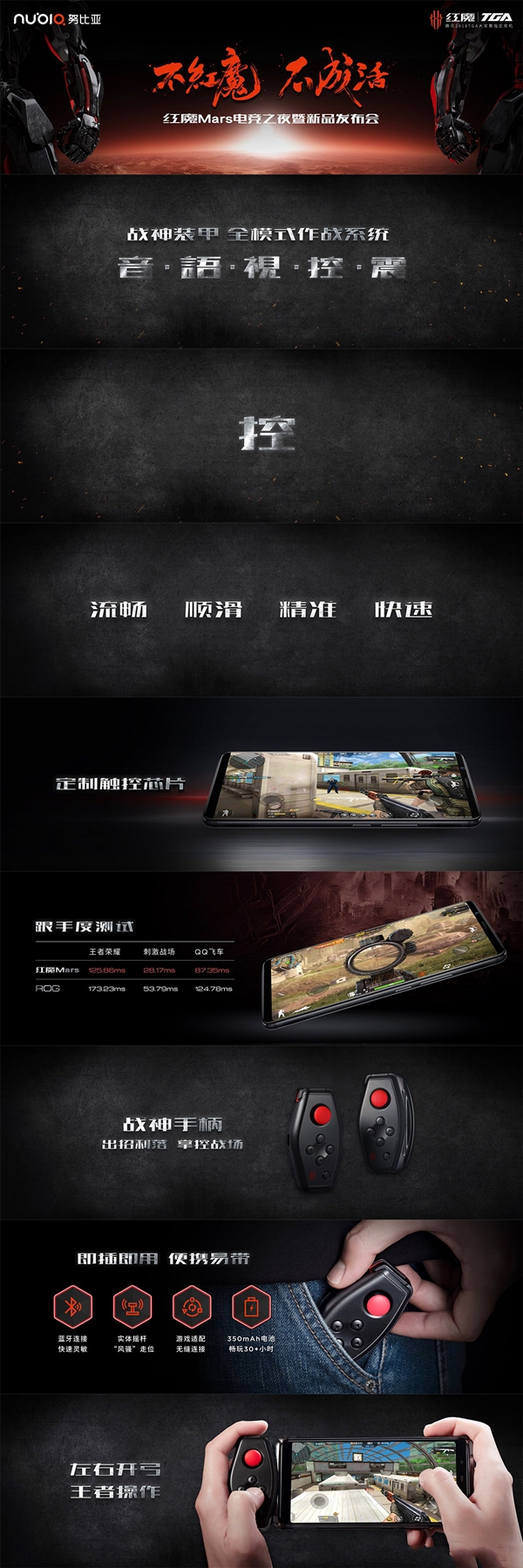 红魔Mars电竞手机上线:三种配色