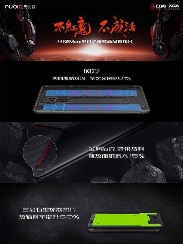 红魔Mars电竞手机上线:三种配色