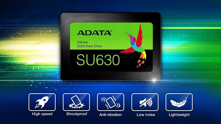 威刚发布SU630固态硬盘：240GB、480GB、960GB