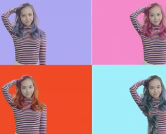 在faceu里使用百变染发的详细操作