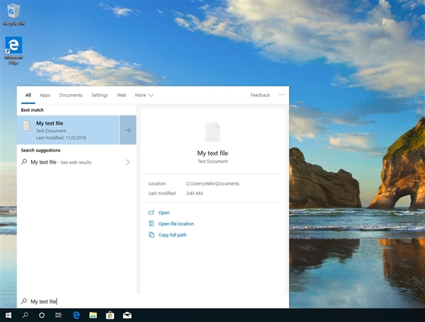 Win10 19H1上,微软或分离小娜与搜索