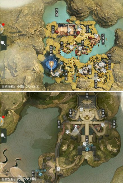 《楚留香》手游11月1日坐观万象打坐点位置详解